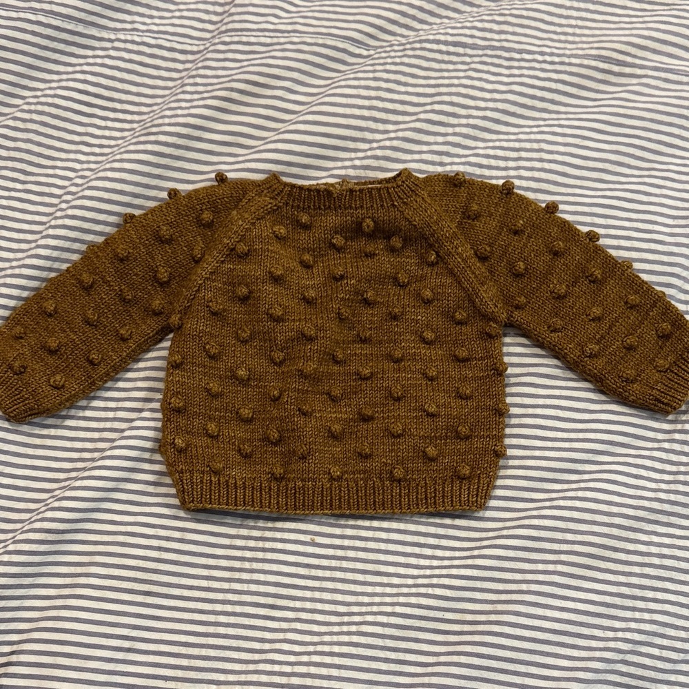 Misha And Puff Cozy Brown Knit Sweater